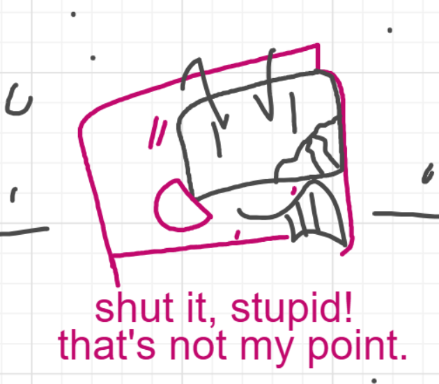 A panel from I've Been Everywhere, Man, episode nine of the Board Boards object show by Furretwalk/WalkingFurret.